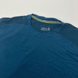 Smartwool Merino Wool Performance T Shirt Men's 2XL Blue Short Sleeve Base Layer
